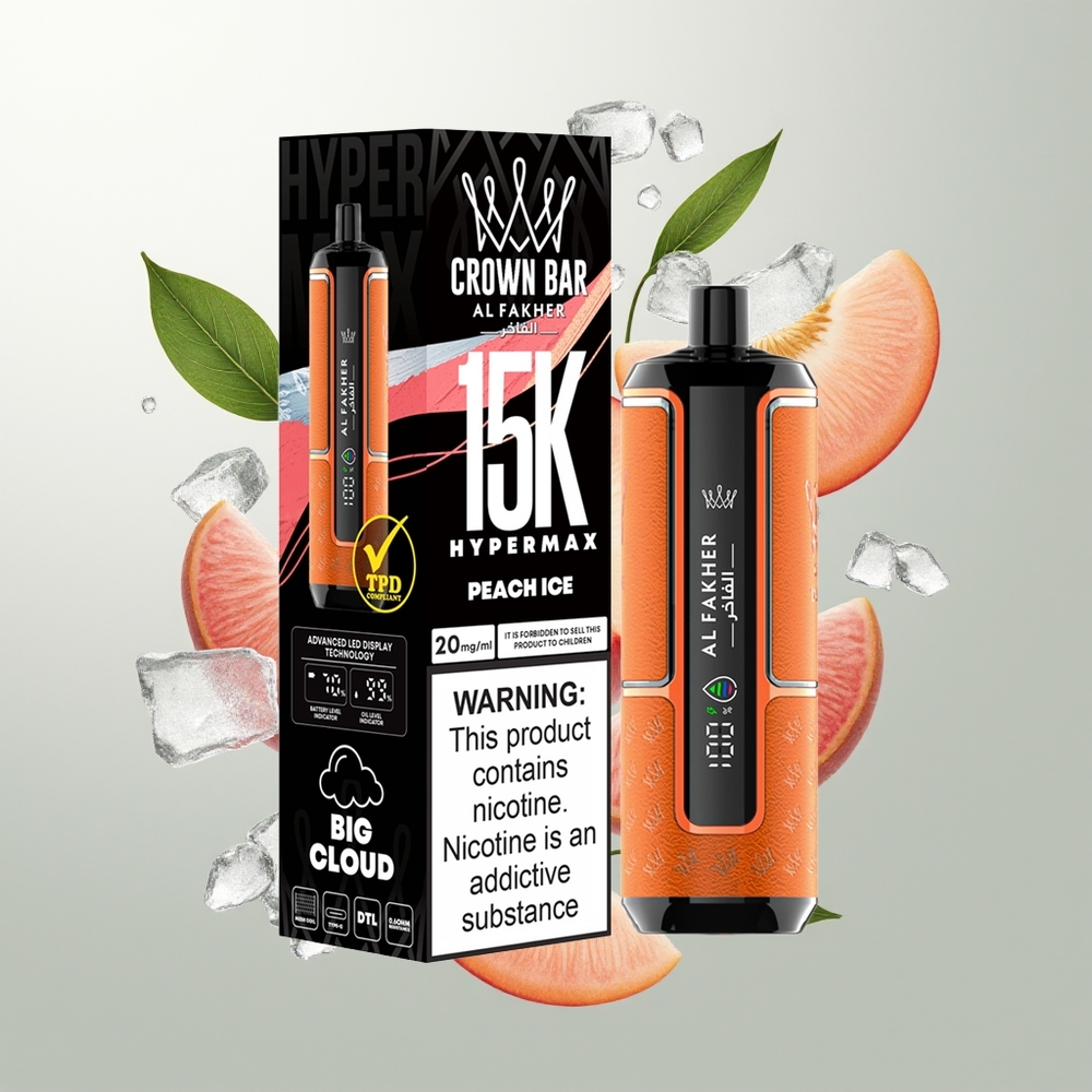 Al Fakher Crown Bar 15K Hypermax 600mAh Brest Ice DTL