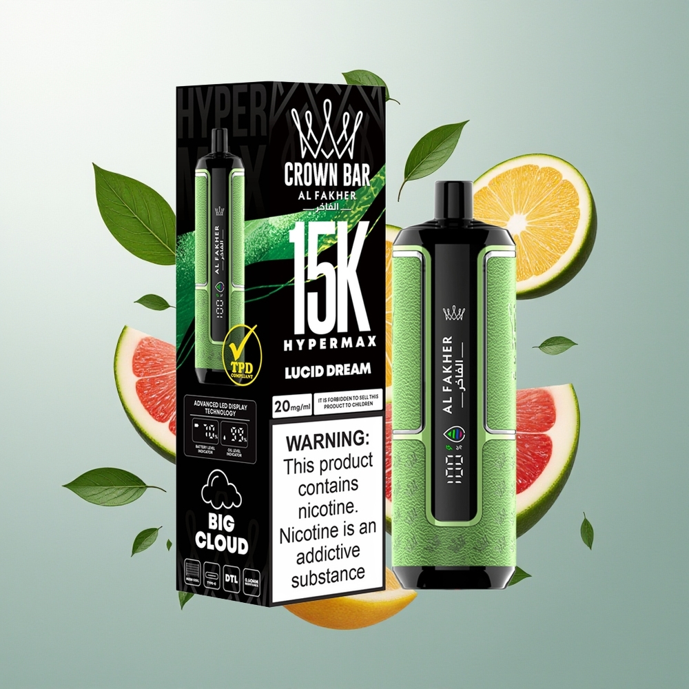 Al Fakher Crown Bar 15K Hypermax 6mg Bezbrižan San Kompaktan