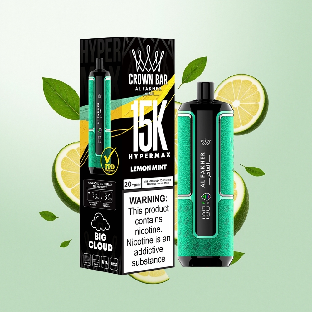 Al Fakher Crown Bar 15K Hypermax Limun Nana 22ml 600mAh