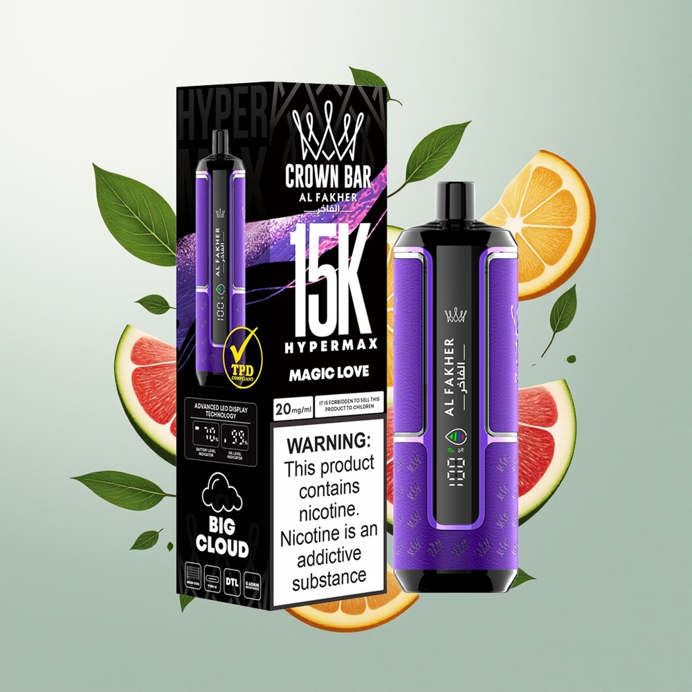 Al Fakher Crown Bar 15K Hypermax Ljubav Једнократна вејп 22ml 600mAh