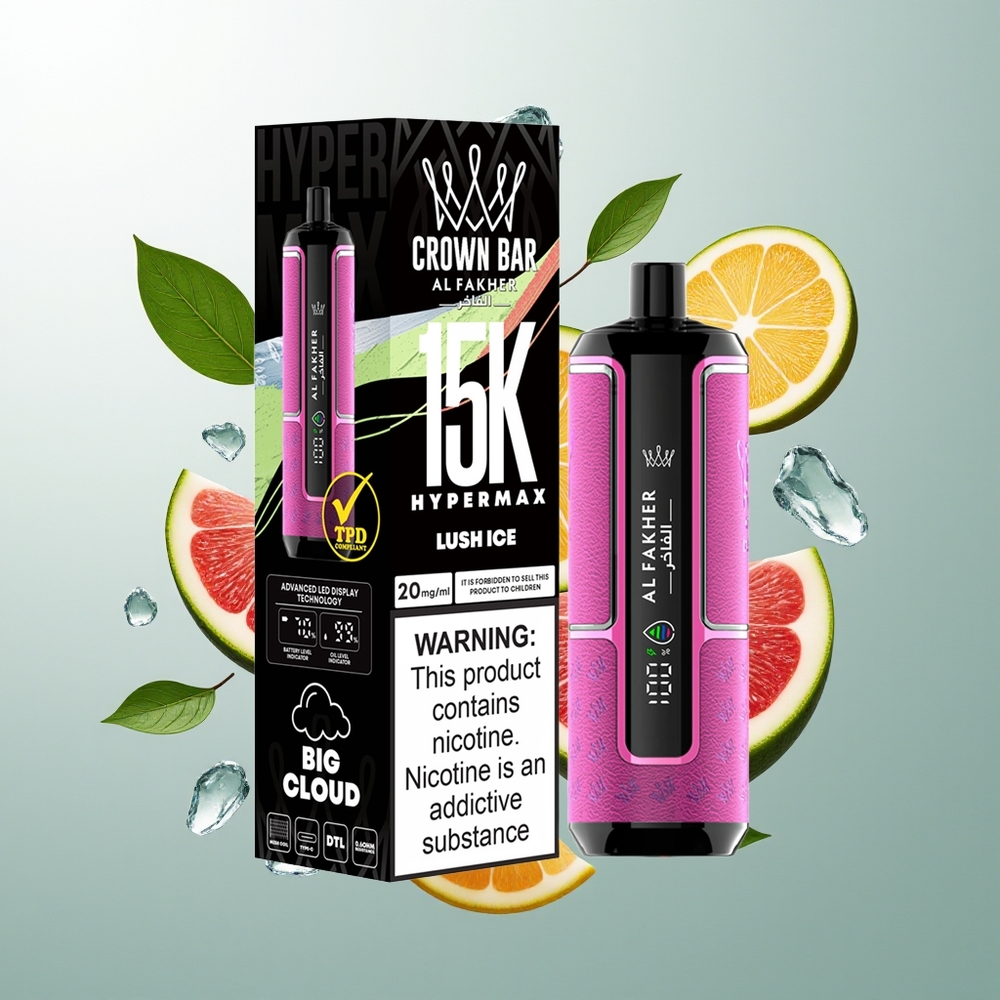 Al Fakher Crown Bar 15K Hypermax Lux Ledj 22ml/600mAh