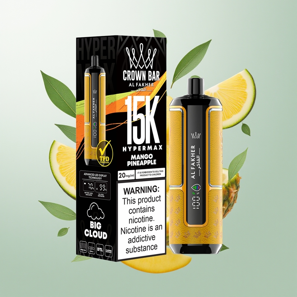 Al Fakher Crown Bar 15K Hypermax Mango Ananas 22ml 600mAh