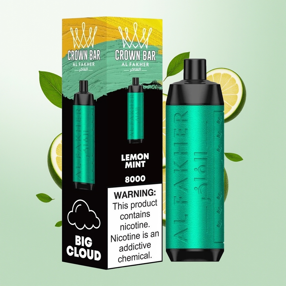 Al Fakher Crown Bar 8000 Crystal Limun Nana 600mAh 18ml