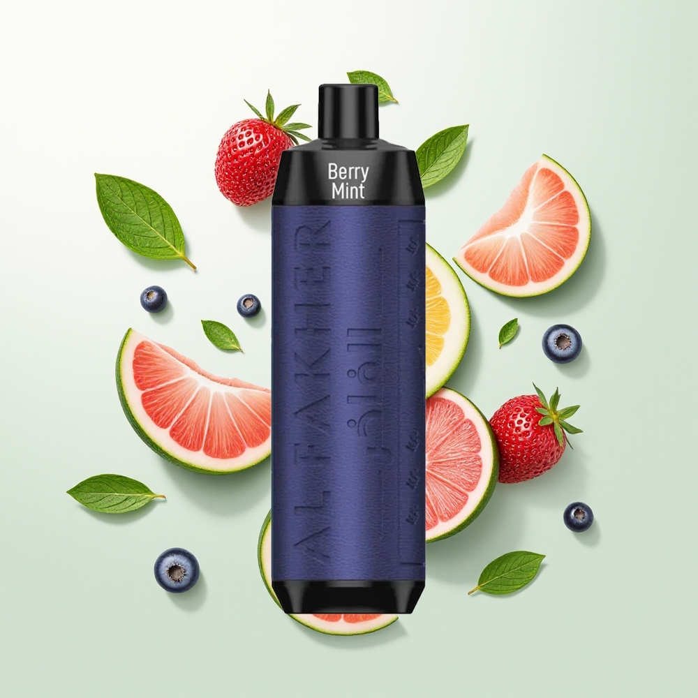 Al Fakher Crown Bar 8000 Crystal Бобица-Мента Кристал USB Type-C 600mAh