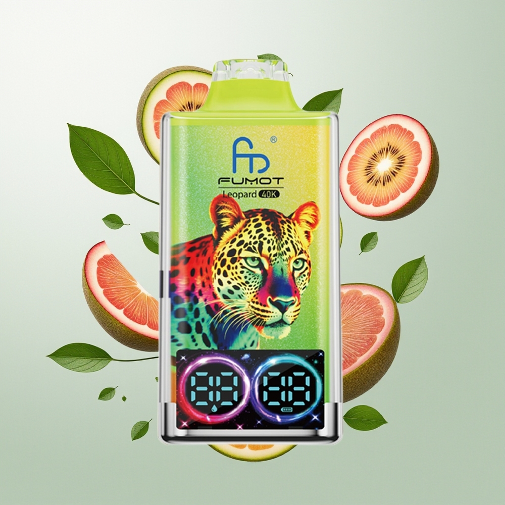 Fumot Leopard 40K Dual Mesh Једнократна вејп Kiwi Pasija Guava 5% 700mAh
