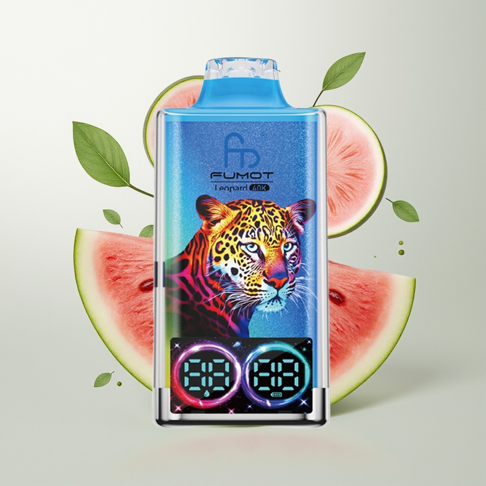 Fumot Leopard 40K Puffs Digital Tube Dual Mesh Bubanj žele 0%