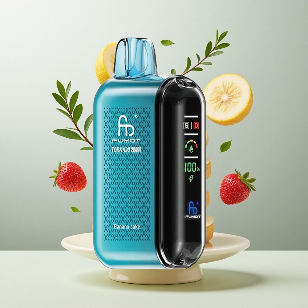 Fumot Tornado 20000 Pufova Banana Torta Dual Mesh Smart Display