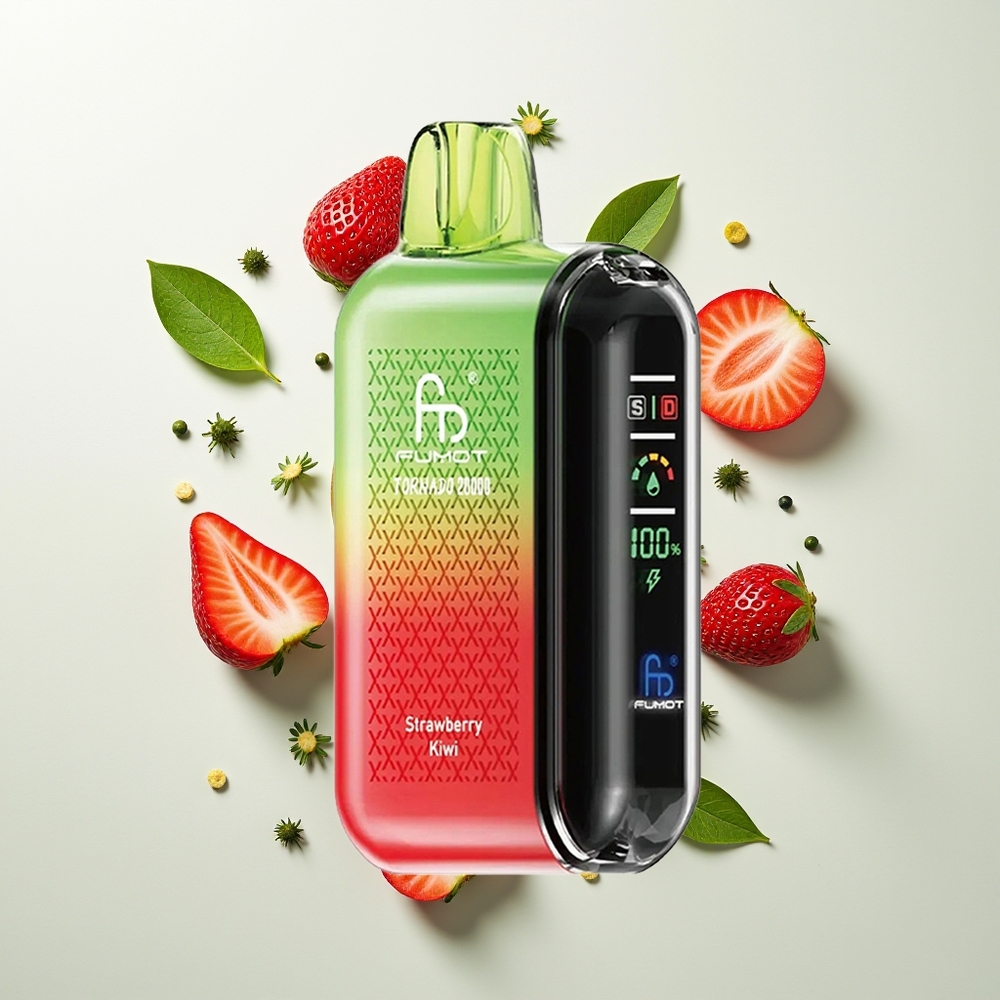 Fumot Tornado 20000 Pufova Dual Mesh Jagoda Kivi Smart Display