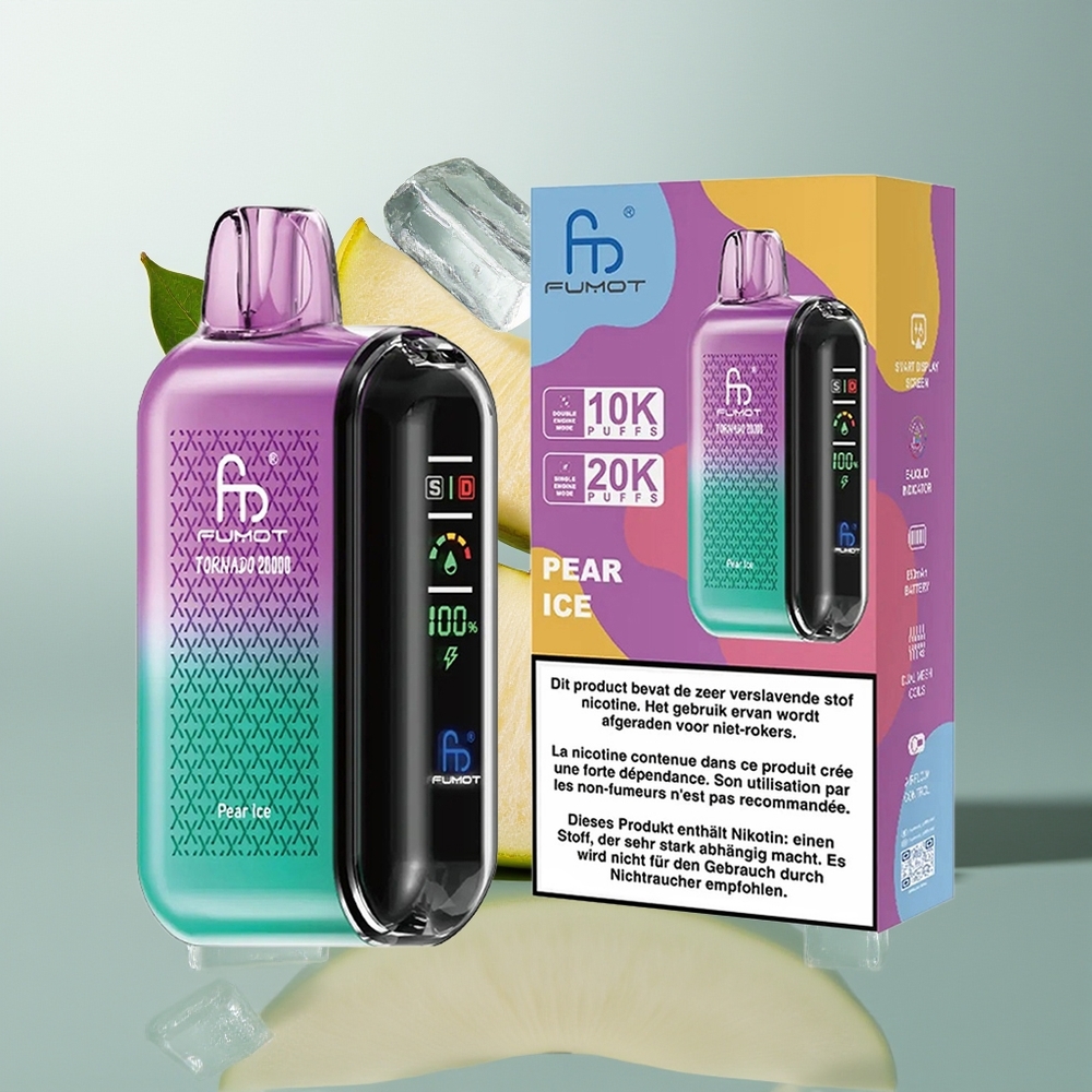 Fumot Tornado 20000 Pufova Dual Mesh Kruška Led 850mAh