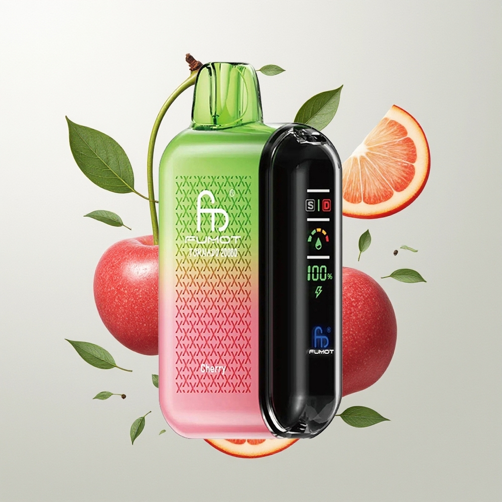 Fumot Tornado 20000 Pufova Dual Mesh Trešnja Smart Display