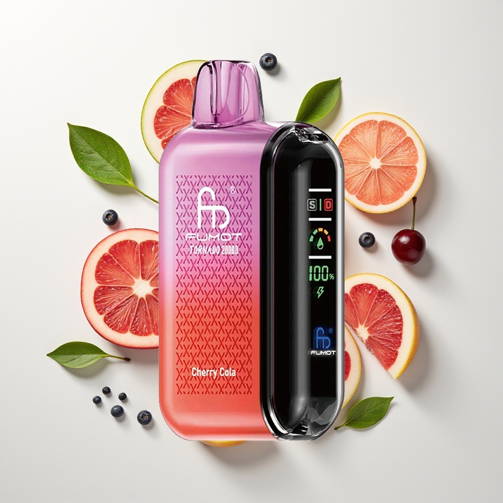 Fumot Tornado 20000 Pufova Dual Mesh Višnja Kola Smart Display