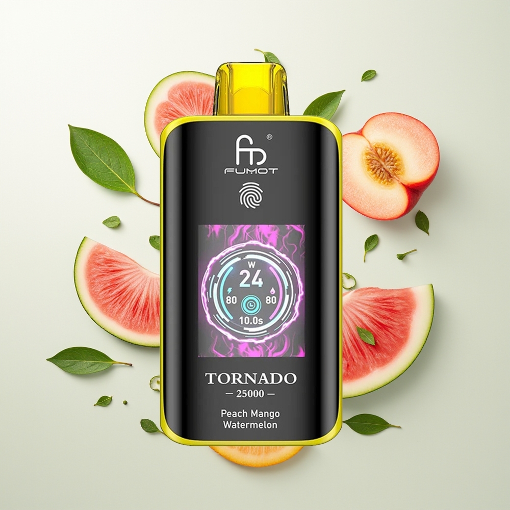 Fumot Tornado 25000 Pufova HD Ekran 700mAh Brestika Mango Lubenica