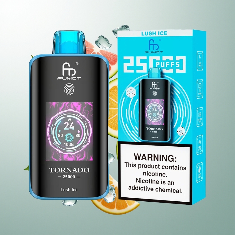 Fumot Tornado 25000 Pufova HD Ekran Type-C Lush Led