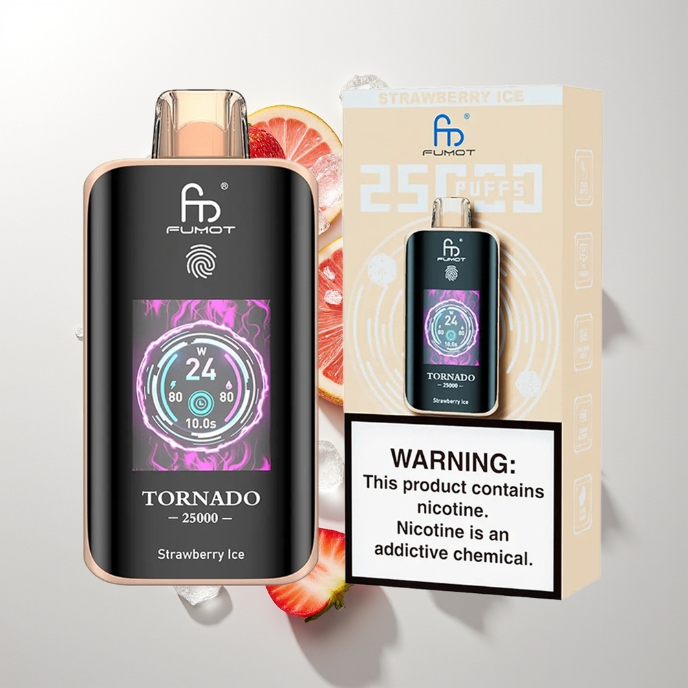 Fumot Tornado 25000 Pufova Jagoda Led 20ml 700mAh