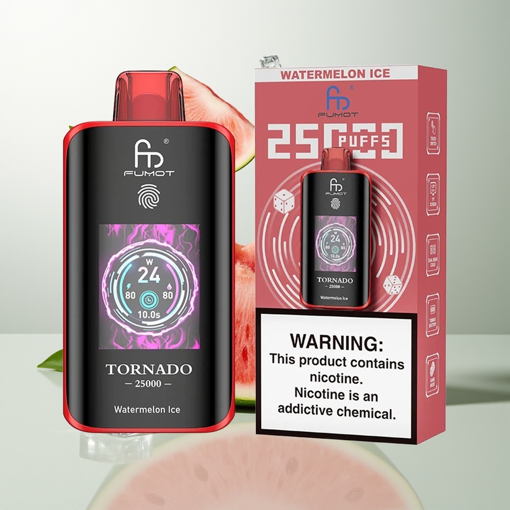 Fumot Tornado 25000 Pusti HD Ekran Tip-C Lubenica Led