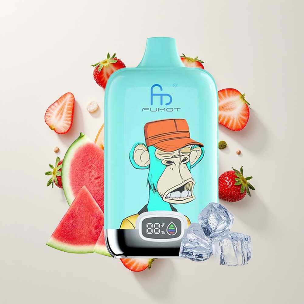 Fumot Tornado Digital Box 12000 Pufova Jagoda Krofna 20ml MTL Mesh