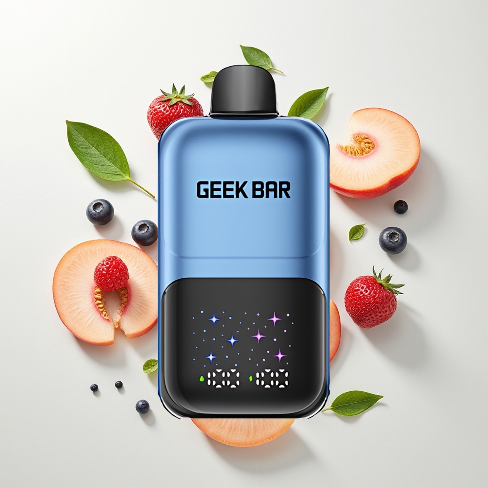 GEEK BAR 2GO 50000 Pufova Breskva & Bobice Dual Tank Interactive Screen