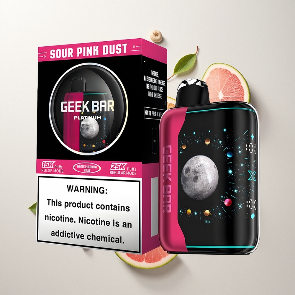 GEEK BAR Platinum Edition 25000 зачињени прах розе 20mL Dual Mesh
