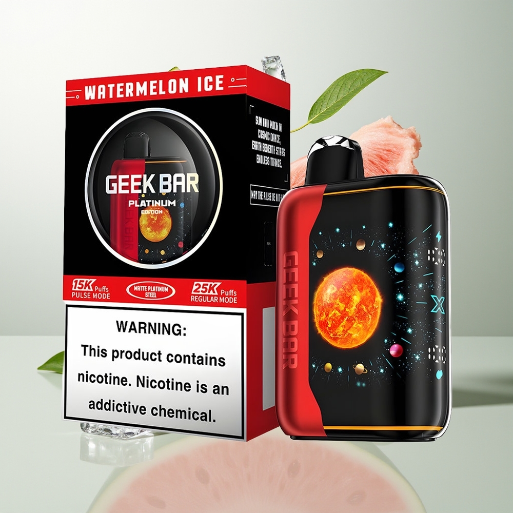 GEEK BAR Platinum Edition 25000 Pufova Dinamični Ekran Lubenica Led