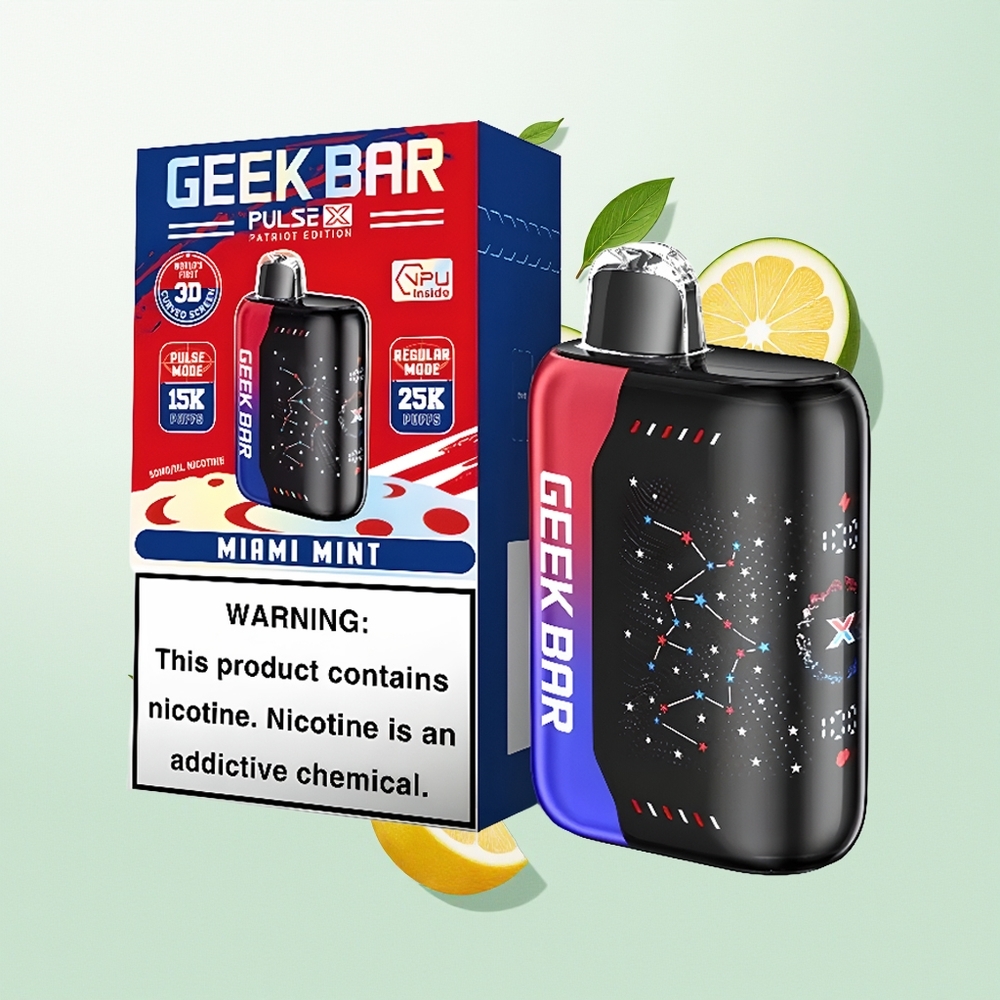 GEEK BAR Pulse X 25000 залогаја 18mL Patriot Едиција