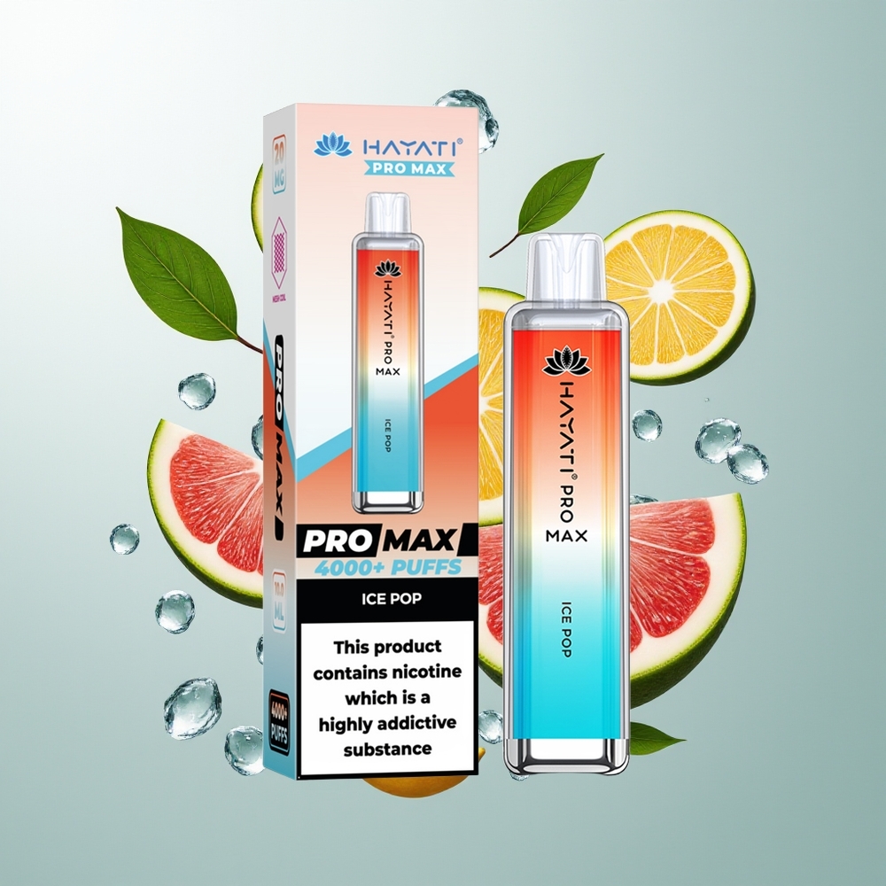 Hayati Pro Max 4000 Pufova Једнократна вејп Ledena Sladoled 2% 5% Nicotine