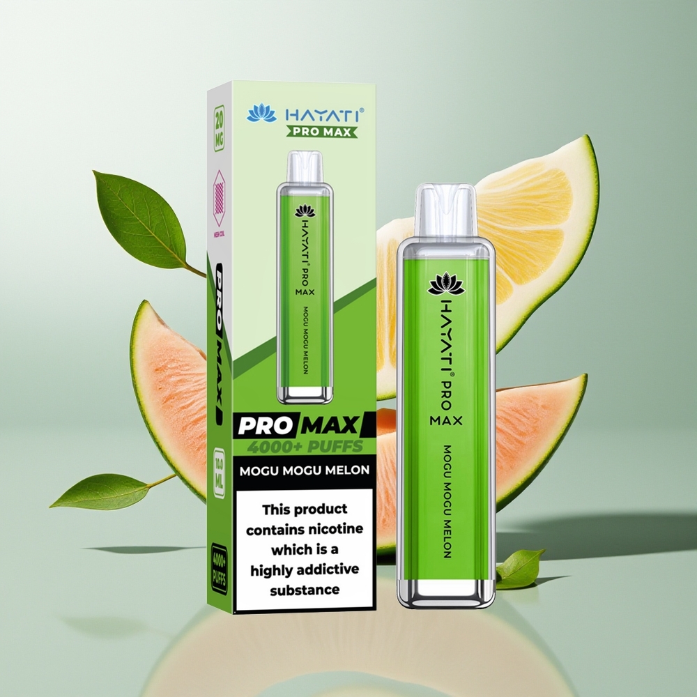 Hayati Pro Max 4000 Pufova Једнократна вејп Mogu Mogu Dinja 2% 1400mAh