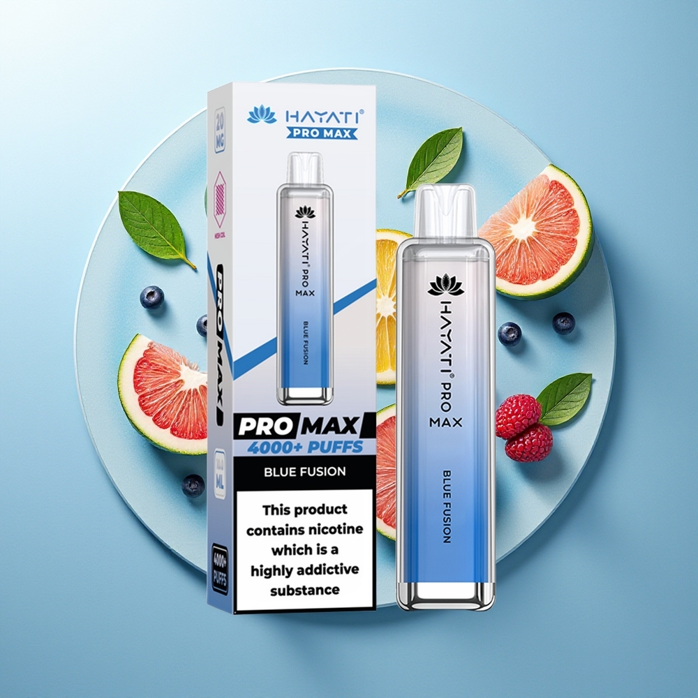 Hayati Pro Max 4000 Pufova Једнократна вејп Plava Fuzija 5% 1400mAh