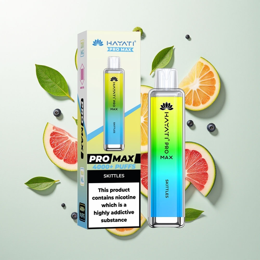 Hayati Pro Max 4000 Pufova Једнократна вејп Rafe 2ml 10ml Auto Dopuna Skitlsi