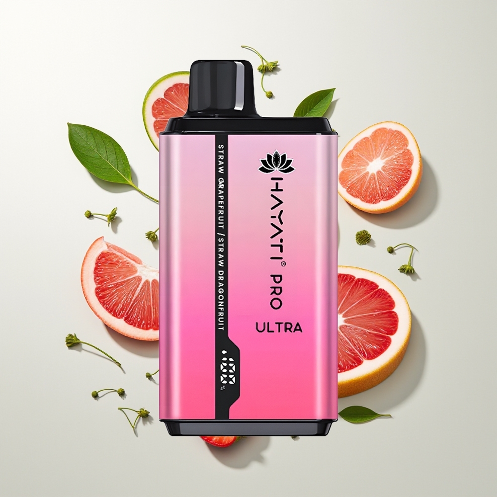 Hayati Pro Ultra 15000 Pufova Jagoda Grejpfrut Jagoda Zmajsko Voće 24ml 2%