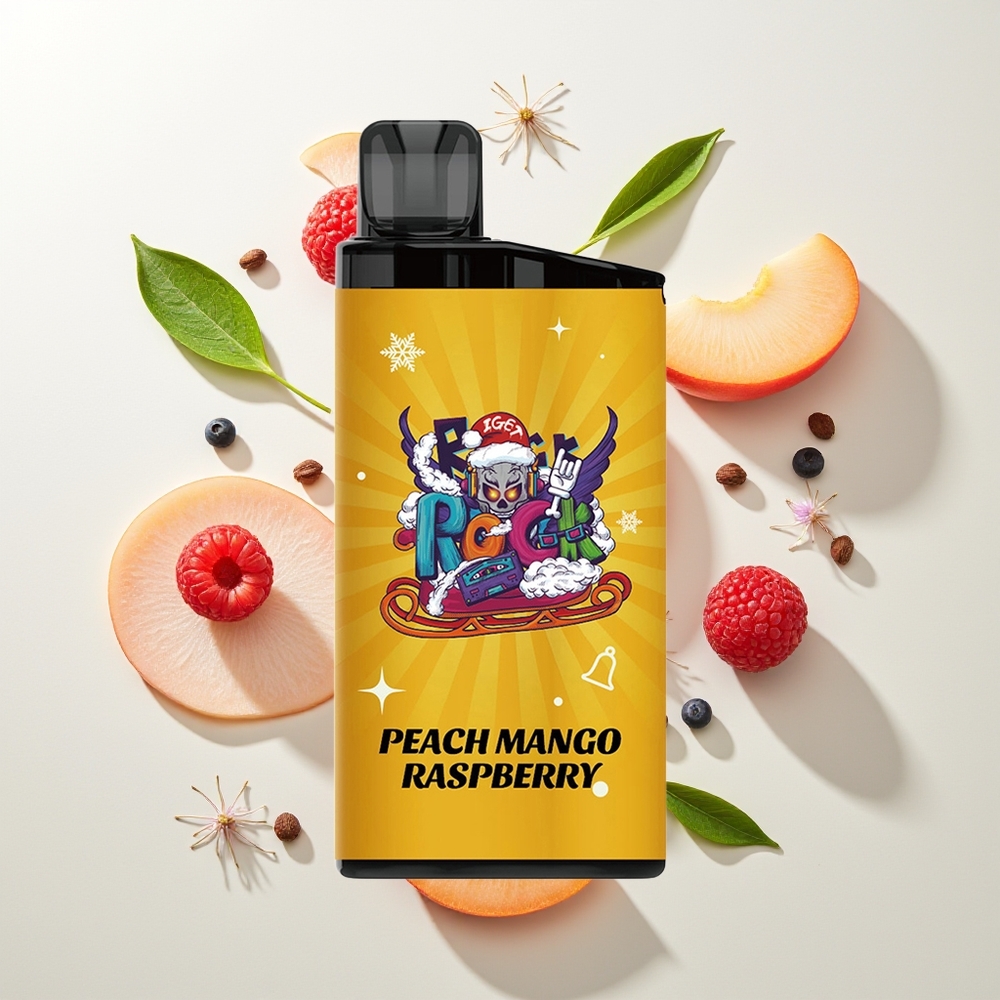IGET Bar 3500 Pufova Једнократна вејп Breskva Mango Malina 1400 mAh