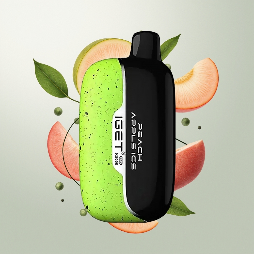 IGET Moon K5000 Pufova Brišući Vape Breskva Jabuka 1.35 Ohm Mesh
