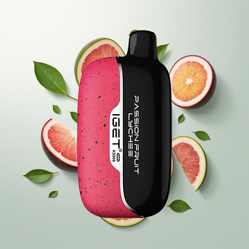 IGET Moon K5000 Pufova Једнократна вејп Pasiflora Litchi 81.5g 1.35 Ohm
