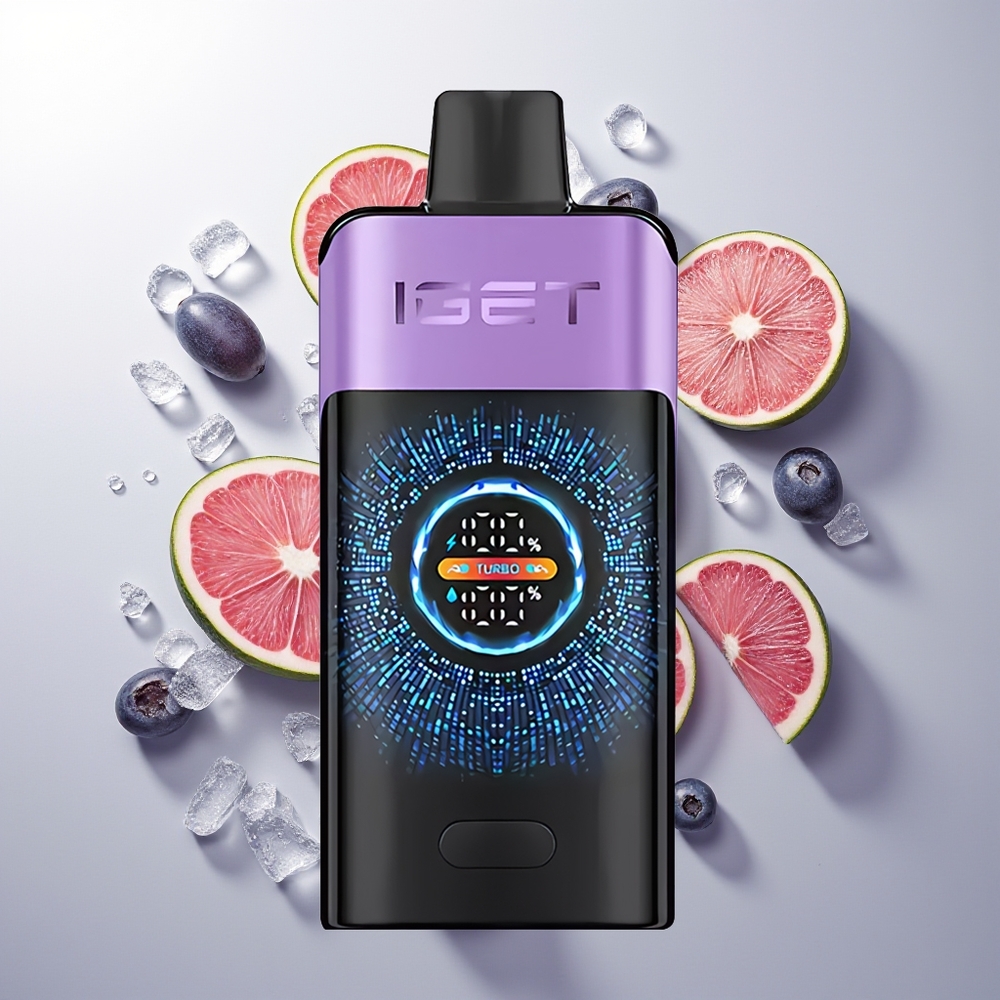 IGET ONE 12000 Pufova Једнократна вејп Grožđe Led + 2700 mAh Battery & Dual Mesh