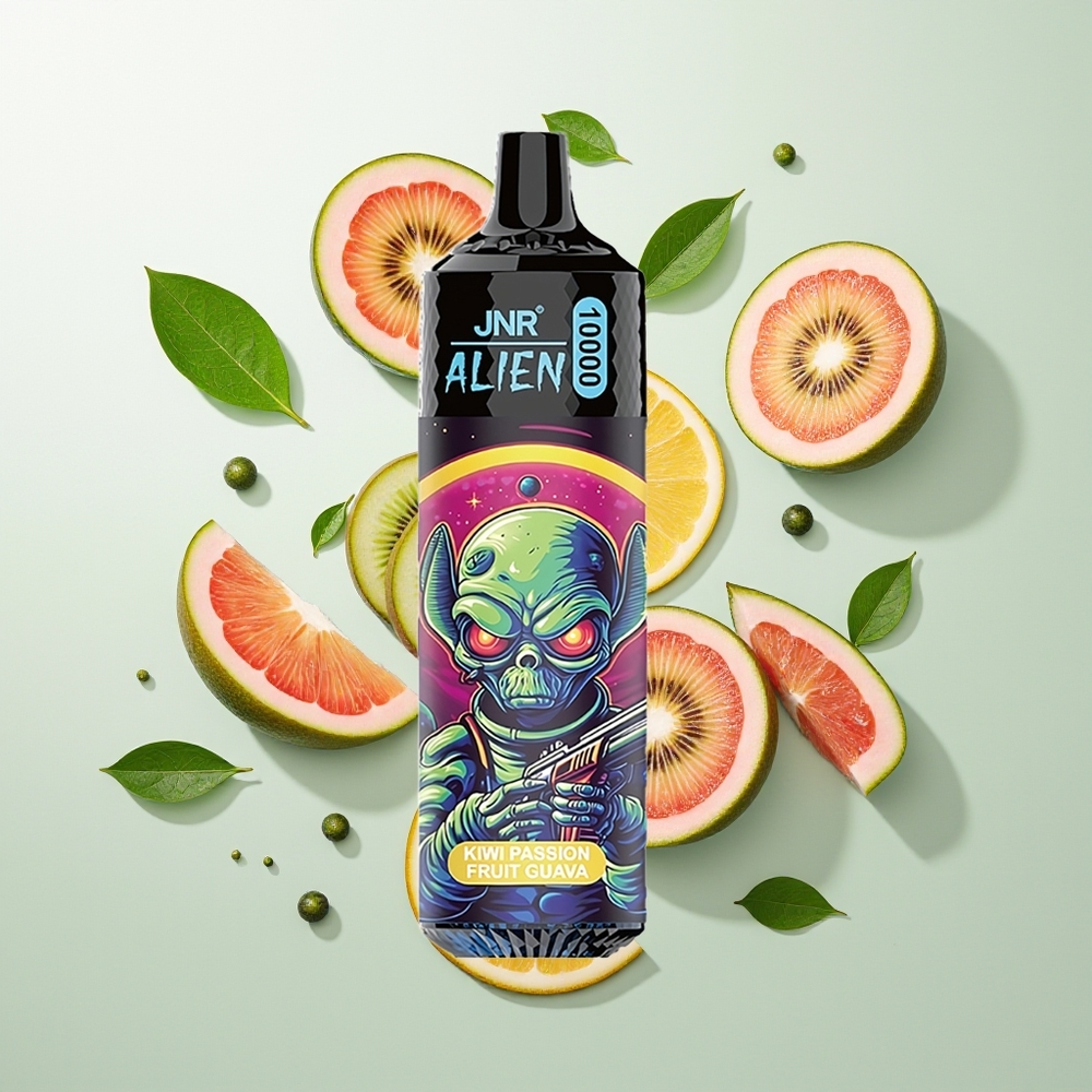 JNR Alien 10000 Pufova Kiwi Pasulj Guava 20ml RGB LED