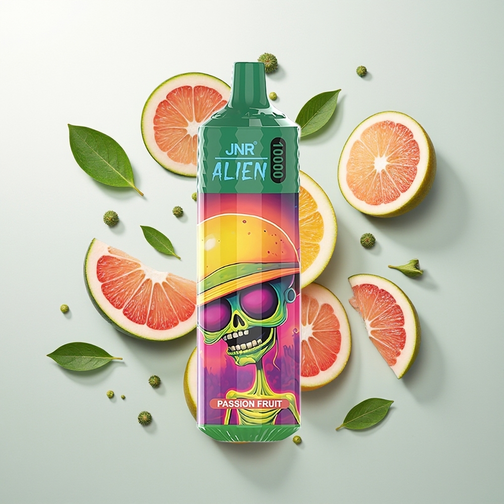 JNR Alien 10000 Pufova Једнократна вејп Passion Fruit 20ml RGB