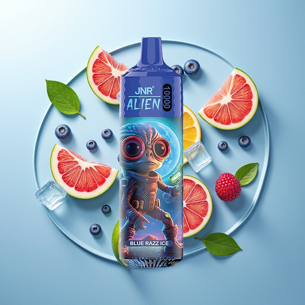 JNR Alien 10000 Pufova Plava Malina Led 850mAh Type-C