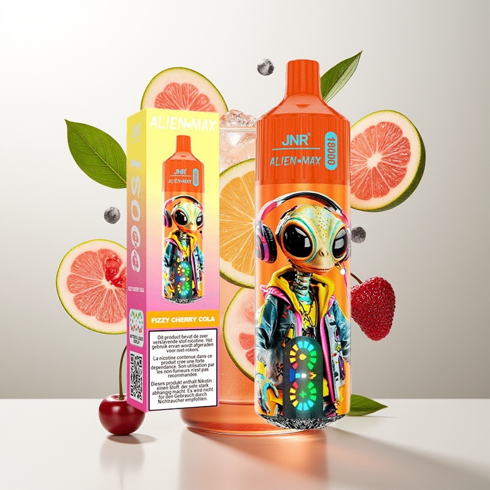 JNR Alien Max 18000 Pufova Frizija Trešnja Kola Dual Mesh Type-C