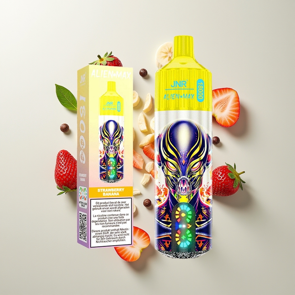 JNR Alien Max 18000 Pufova Jagoda Banana Dual Mesh 28ml