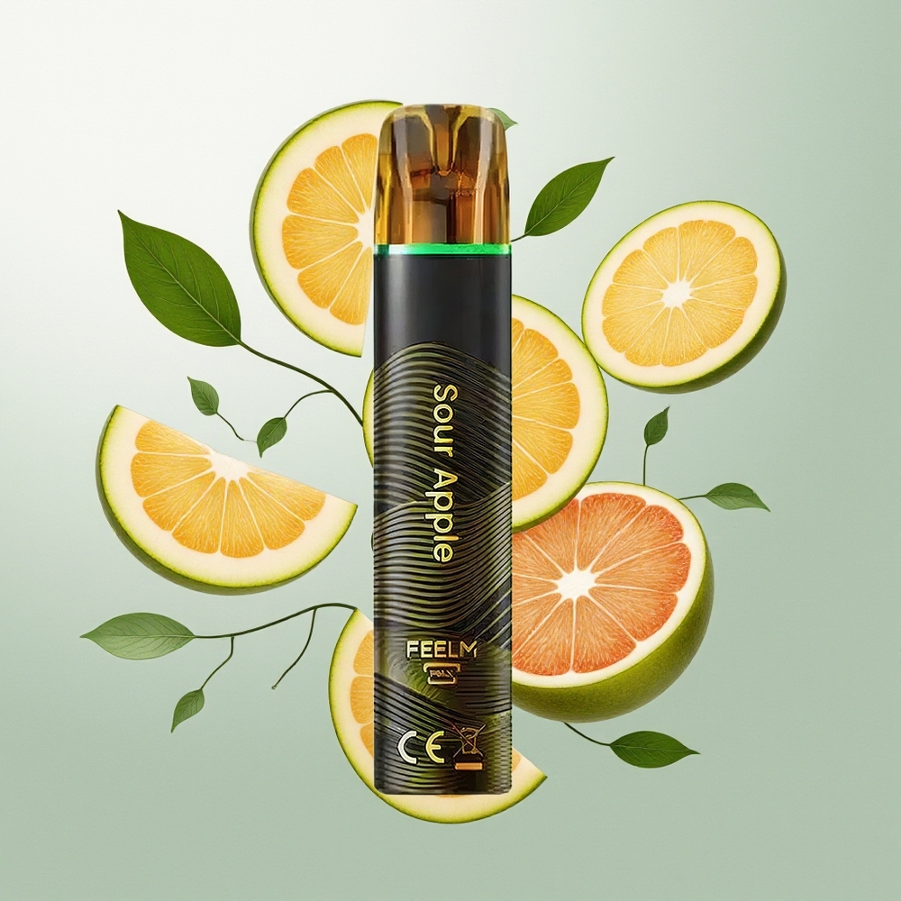 JNR Black&Golden 800 Puffs Једнократна вејп Kisela Jabuka 2ml 2%