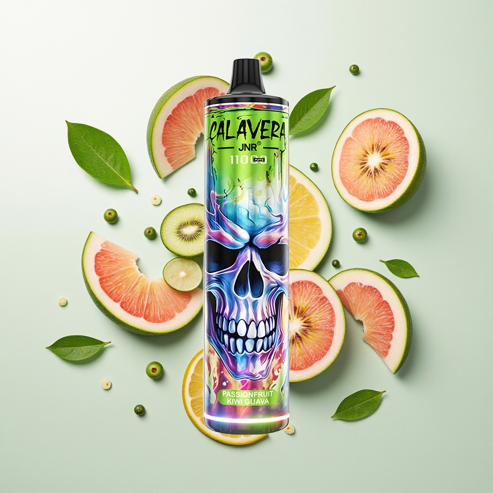 JNR Calavera 11000 Pufova Једнократна вејп Pasionfruit Kiwi Guava 21ml 850mAh