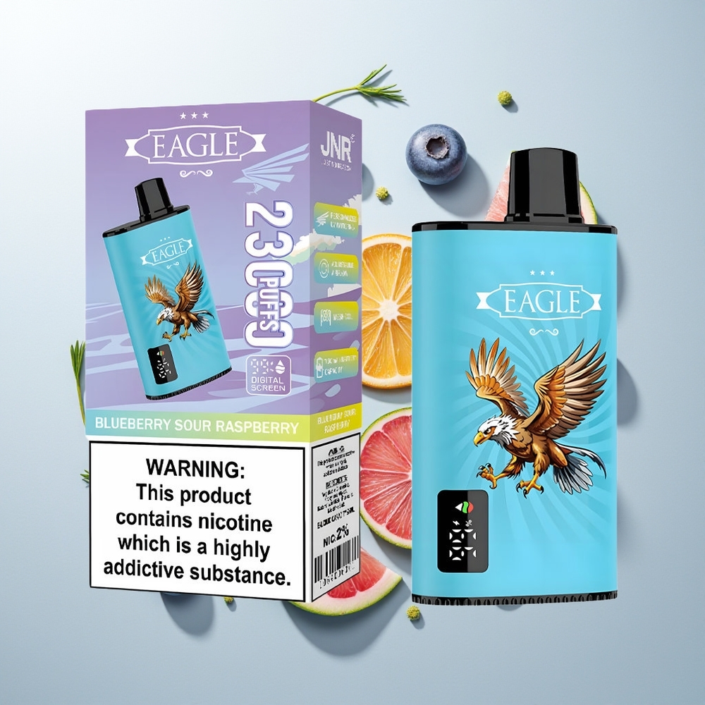JNR EAGLE Smart 23000 Pufova Једнократна вејп Borovnica-Kisela Malina 25ml 1.0ohm