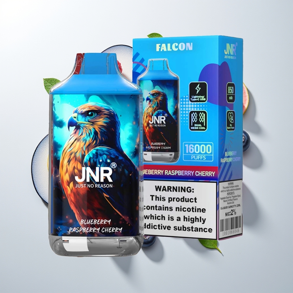JNR Falcon 16000 Pufova Једнократна вејп Borova Malina Trešnja Dual Mesh