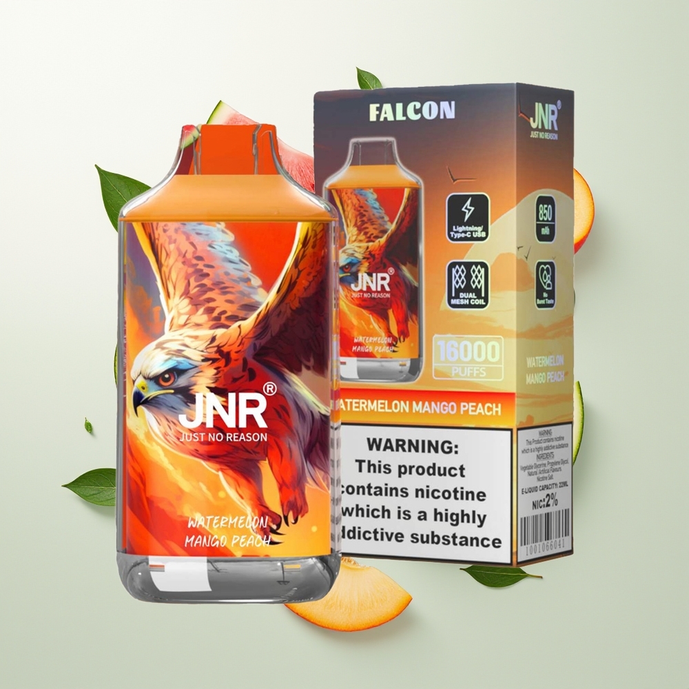 JNR Falcon 16000 Pufova Једнократна вејп Lubenica Mango Breskva 850mAh