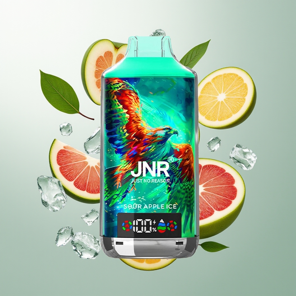 JNR Falcon X 18000 Pufova Dual Mesh Displej Kisela Jabuka Led