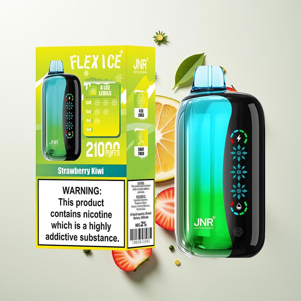 JNR Flex Ice 21000 Pufova Једнократна вејп Jagoda Kivi Podesivi Vazduh