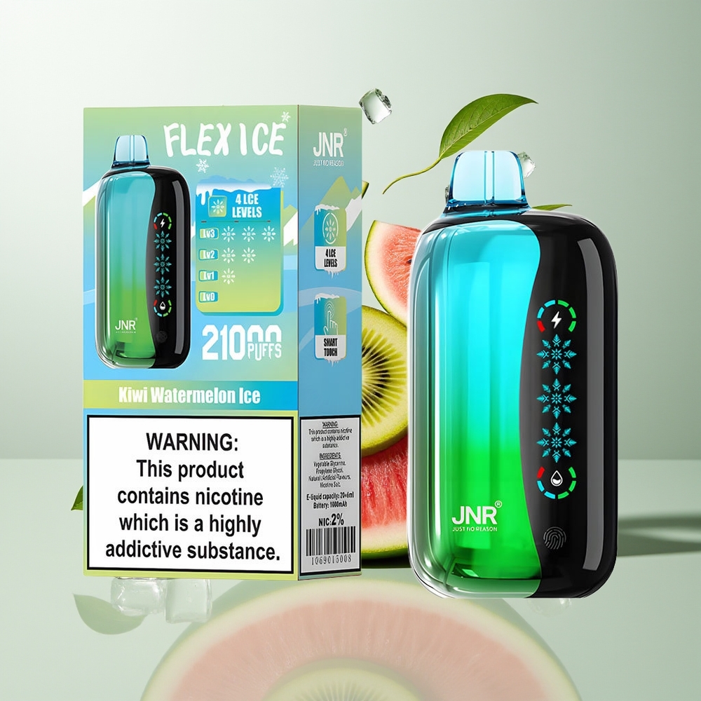 JNR Flex Ice 21000 Pufova Једнократна вејп Kivi Lubenica Led Dodirni Ekran