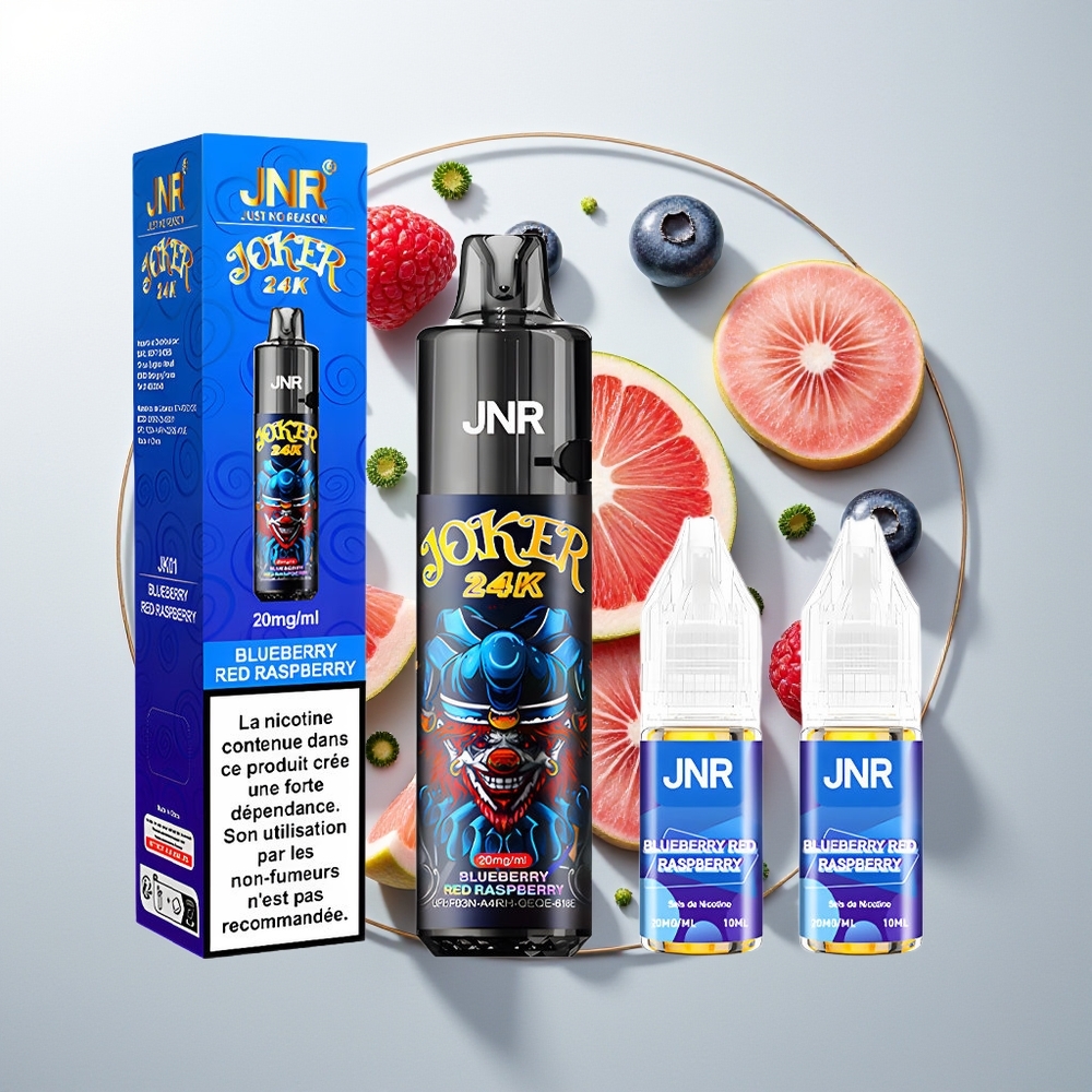 JNR Joker 24000 Pufova Једнократна вејп Borovnica Crvena Malina 2% 800mAh