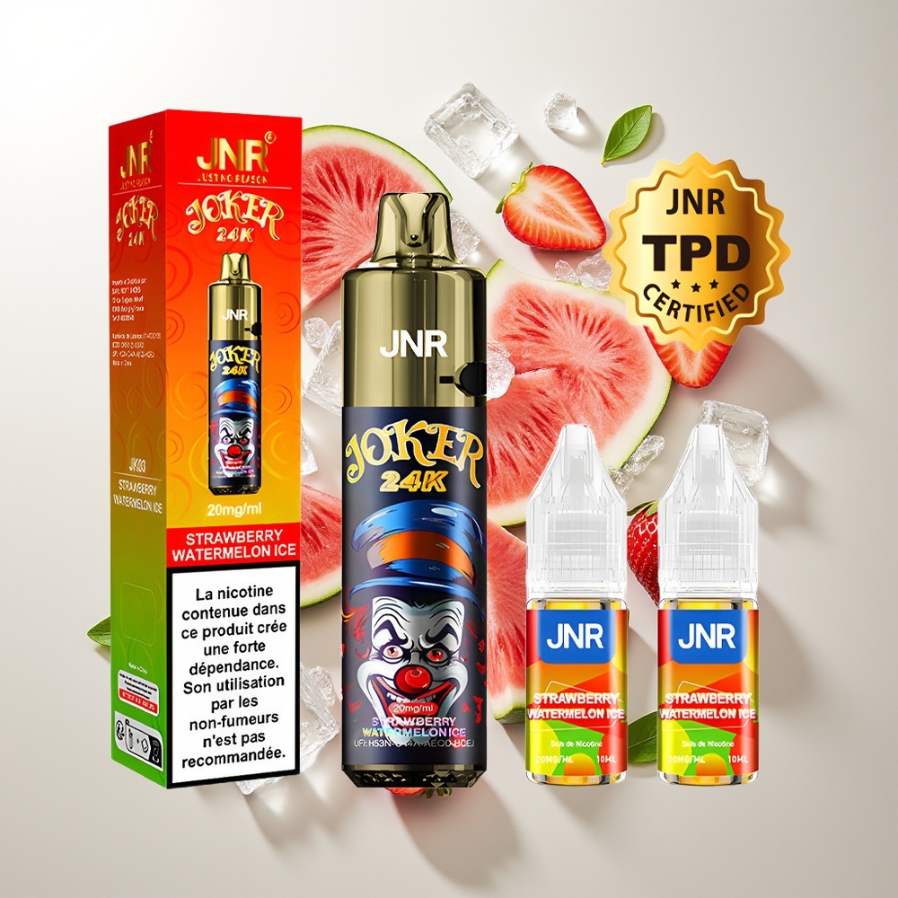 JNR Joker 24000 Pufova Једнократна вејп Jagoda Lubenica Led 2% 800mAh