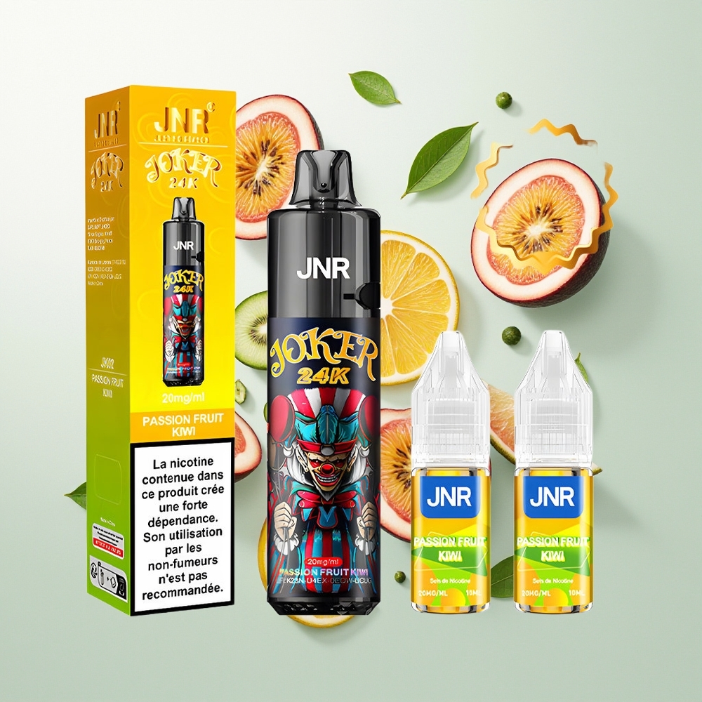 JNR Joker 24000 Pufova Једнократна вејп Passiona Voće Kivi 2% Nikotin 800mAh
