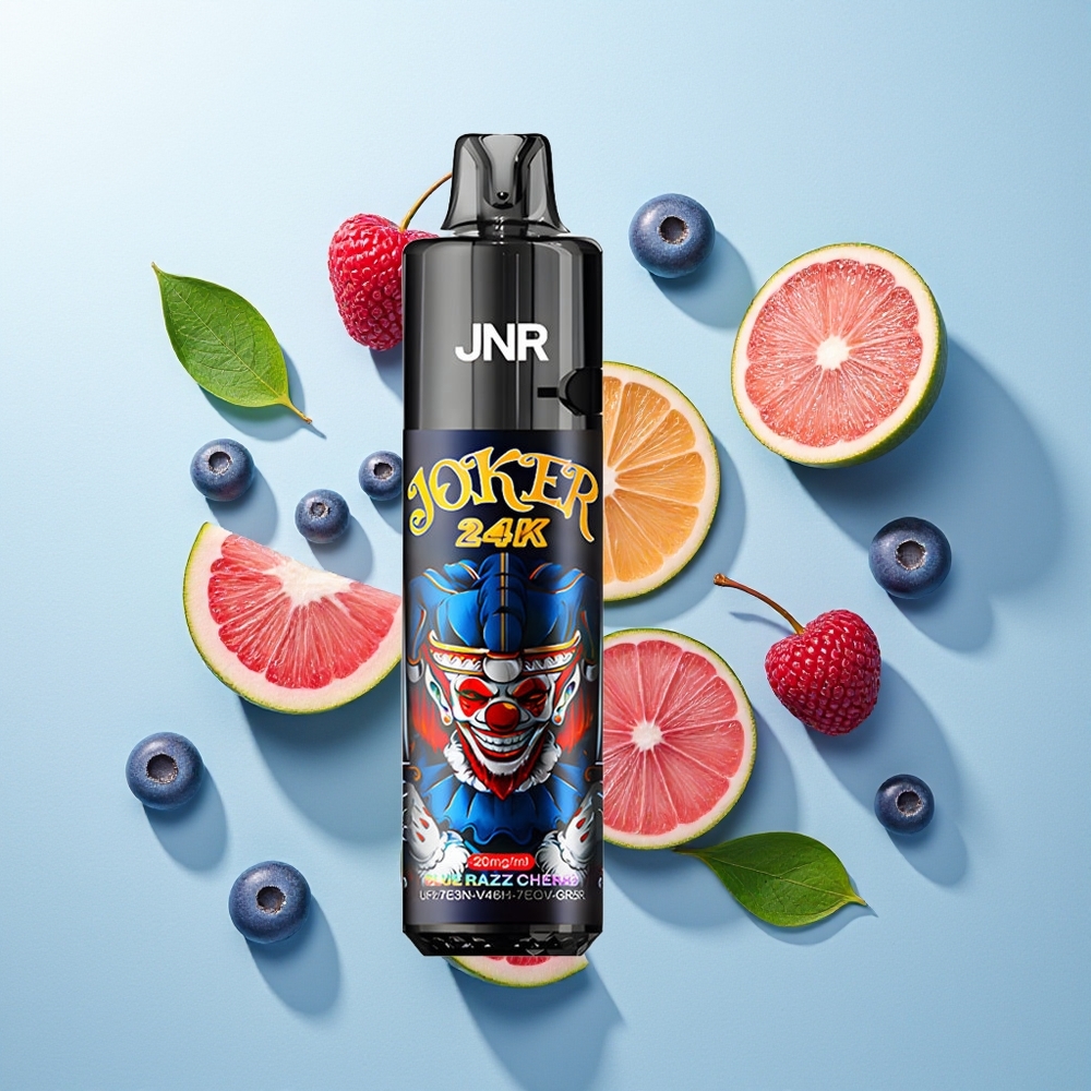 JNR Joker 24000 Pufova Једнократна вејп Plava Malina Trešnja 2% Nikotin 800mAh